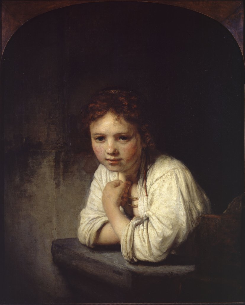 Rembrandt Girl at a Window